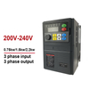 Variable Frequency Drive VFD Inverter&Converter 220V 0.75KW 1.5KW 2.2KW Input 3 Phases to Output 3 Phases