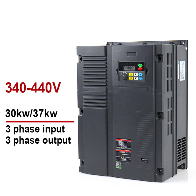 Variable unidad de frecuencia VFD Inverter y convertidor 380V 30KW 37kW Entrada 3 fases a salida 3 fases