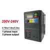 Variable Frequency Drive VFD Inverter&Converter 220V 0.75KW 1.5KW 2.2KW Input 1 Phase to Output 3 Phases