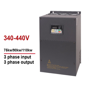Variable unidad de frecuencia VFD Inverter y convertidor 380V 75kW 95kW 110kW Entrada 3 fases para salir 3 fases