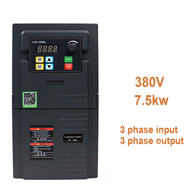 Ổ đĩa tần số biến VFD 380V 7,5kW đầu vào 3 pha để xuất 3 pha
