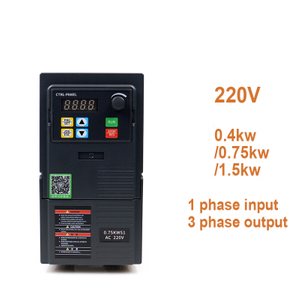 VFD Değişken Frekans Sürücüsü 220V 0.4kW 0.75kW 1.5kW Giriş 1 Faz Çıktı 3 aşaması