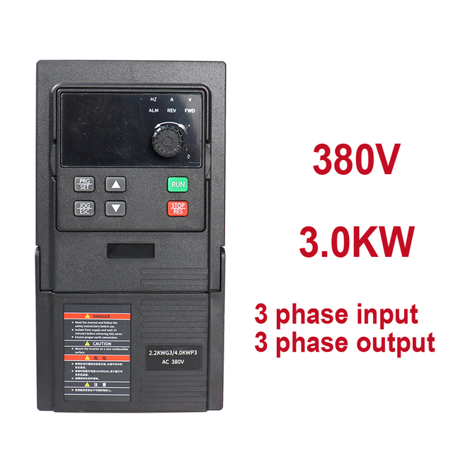 VFD चर आवृत्ति ड्राइव इनपुट 3 चरण आउटपुट 3 चरण 380V 3.0kW आउटपुट