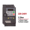 VFD Variable Frequency Drive 220V 2.2KW Input 1 Phase to Output 3 Phase Motor Speed Controller
