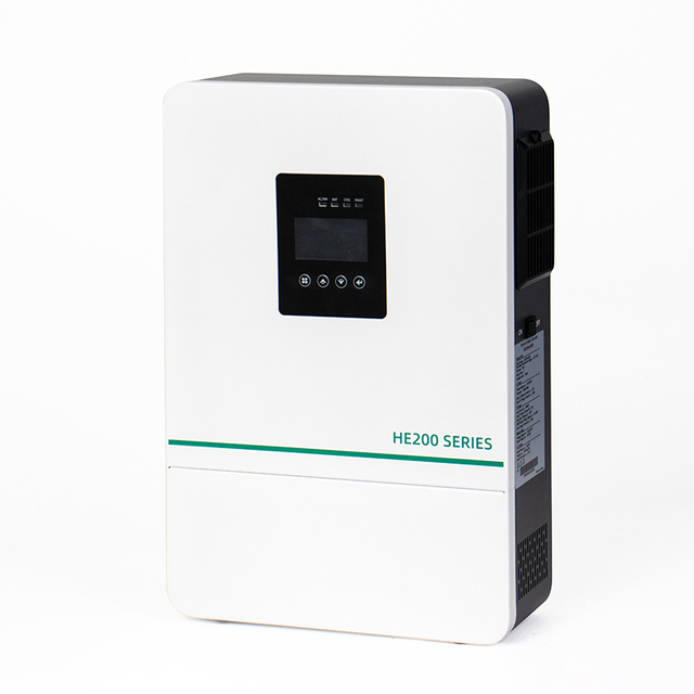 Hibrida Solar Inverter Grid Tied Inverter HE200-4200 Single Fase 24VDC 2400VAC 3.6KW White